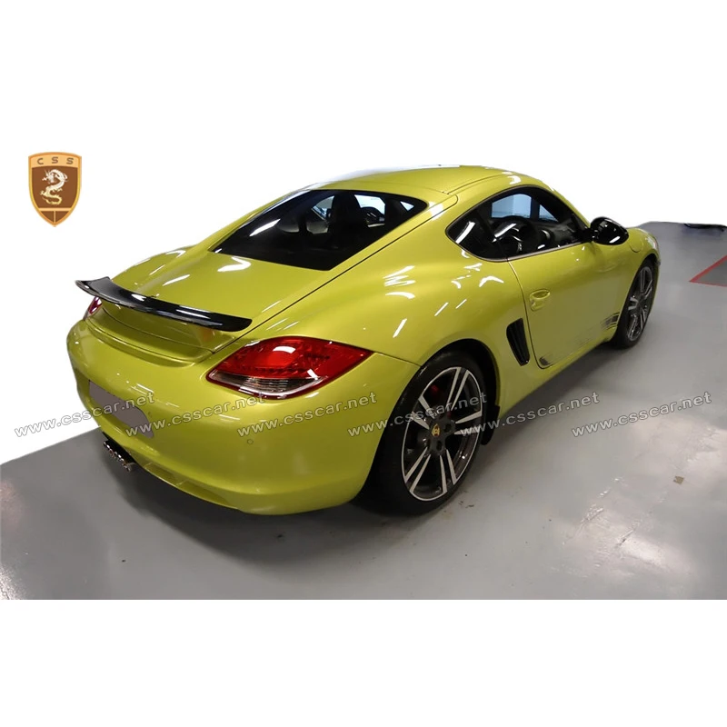 Для Porsche Cayman S задний спойлер багажника хвостовое крыло из углеродного волокна