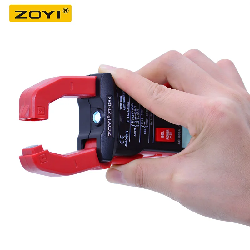 ZOYI Digital Clamp Meter 4000 Counts AUTO DC/AC Voltage AC Current Analog Multimeter True Rms pinza amperimetrica | Инструменты