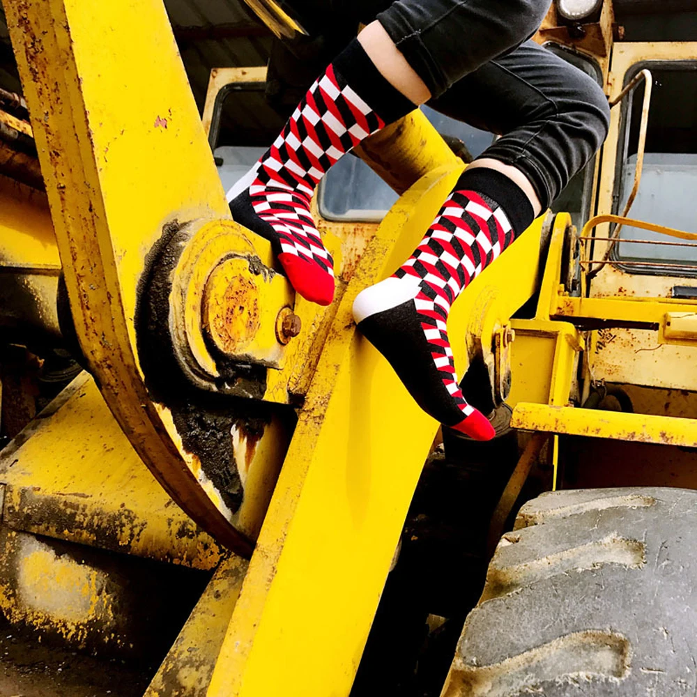 KELV 1 пара Harajuku Art Socks брендовые велосипедные спортивные носки дышащие впитывающие