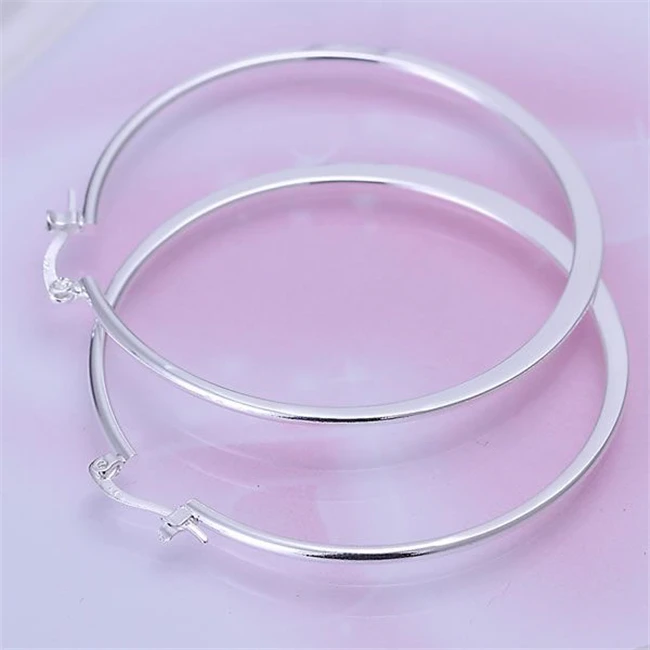 Ювелирные изделия 925 серебряный цвет оптовая продажа Бесплатная доставка серьги