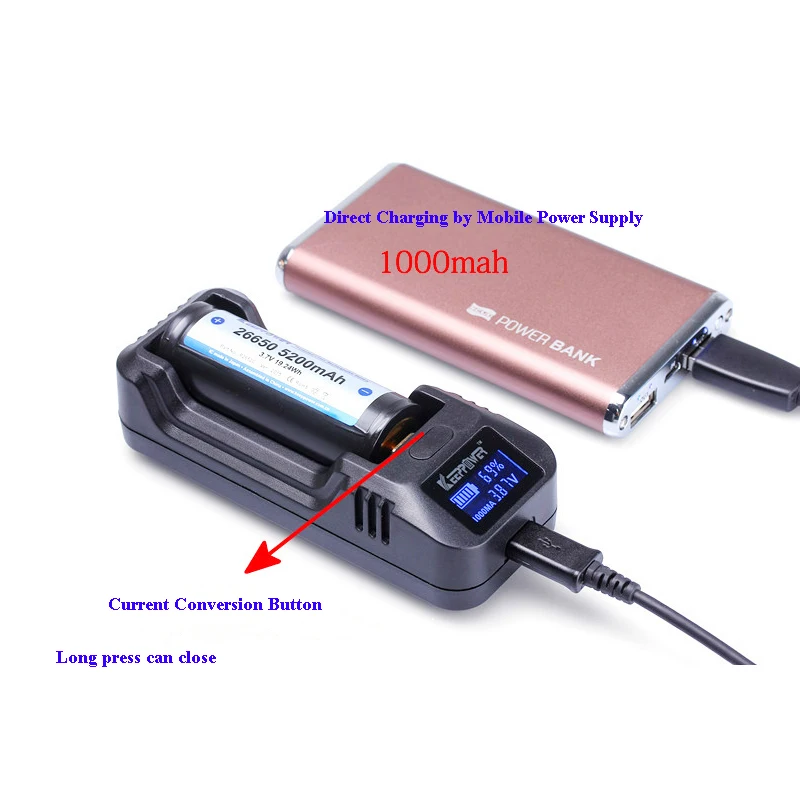 KeepPower L1 3.7V 26650/18650/18500 Intelligence Li-ion Battery USB Charger | Лампы и освещение