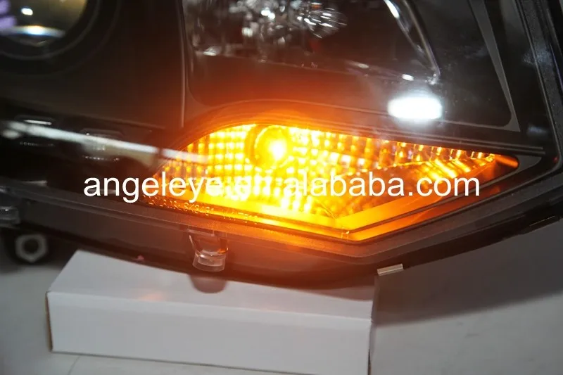 Для VW Transporter Caravelle Multivan T5 светодиодный налобный фонарь 2010- год черный корпус SN