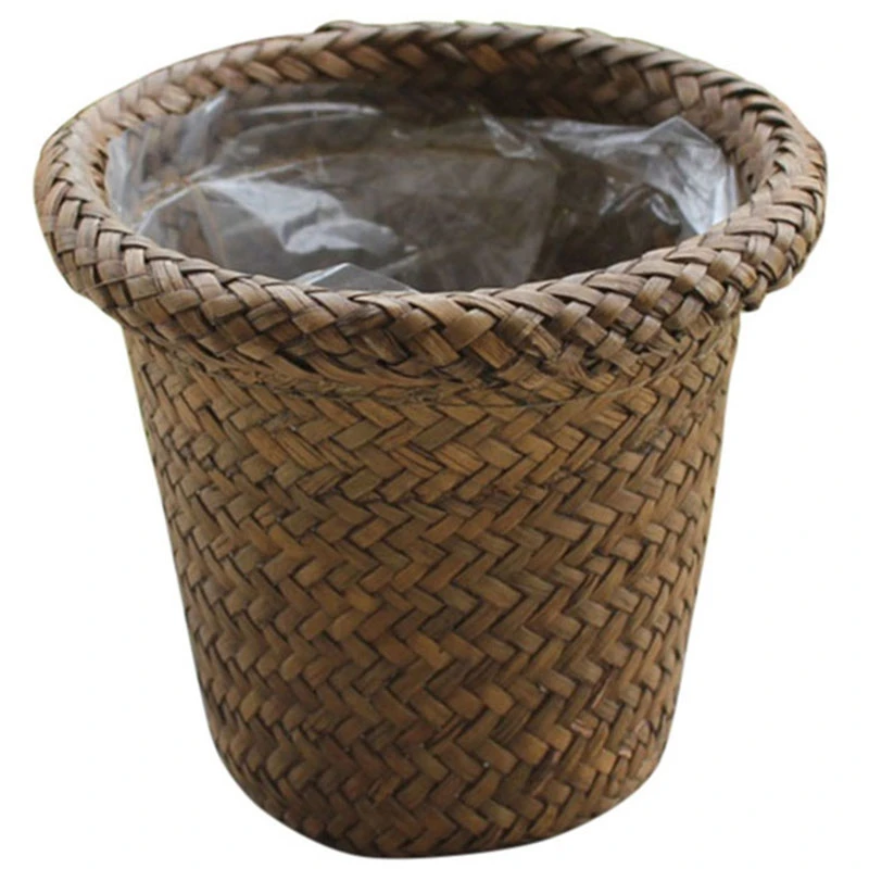 GVCD корзина для хранения соломенный садовый цветочный горшок ручной работы