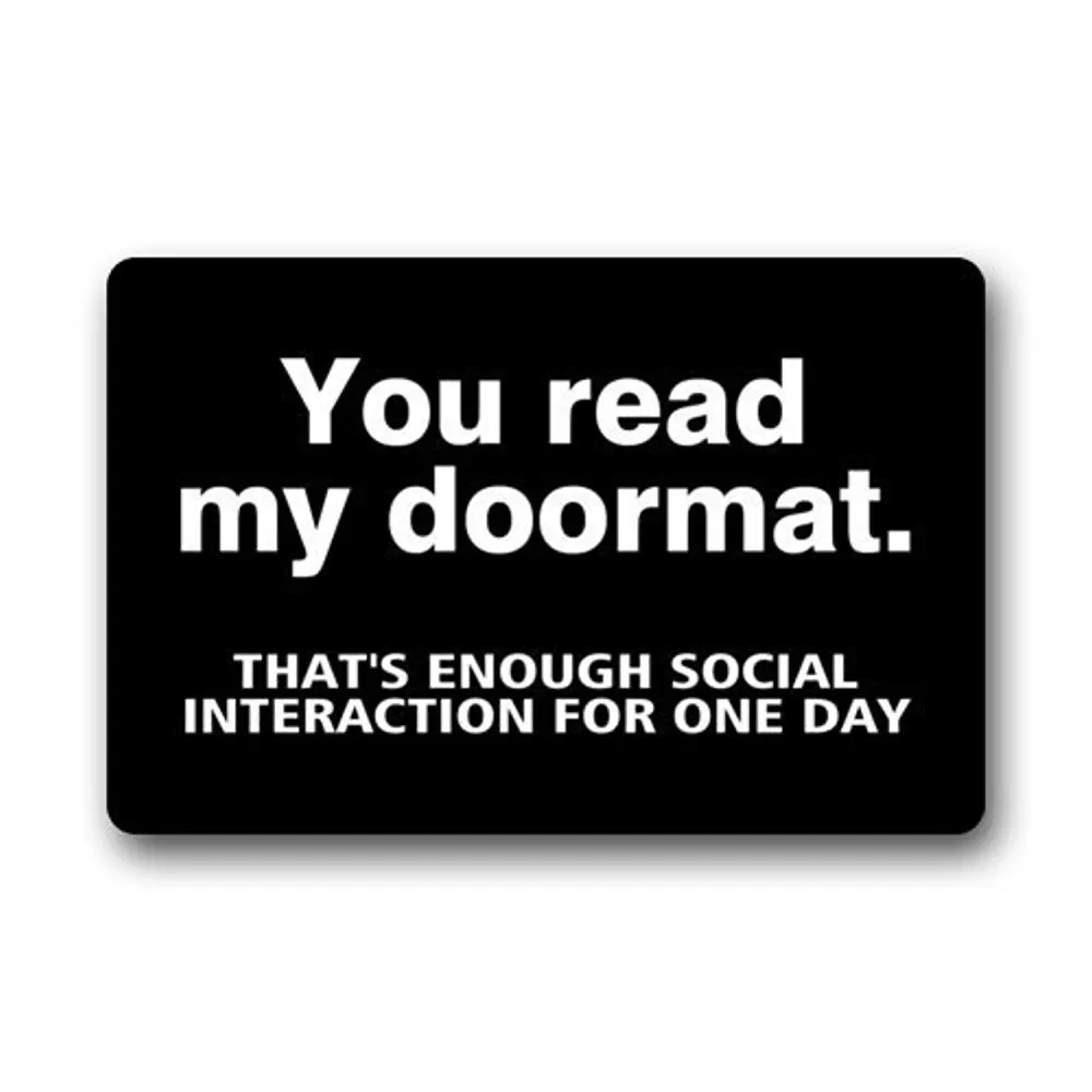 Memory Home You Read My Doormat Pattern Indoor/Outdoor нетканый материал черный ванная комната Гостиная