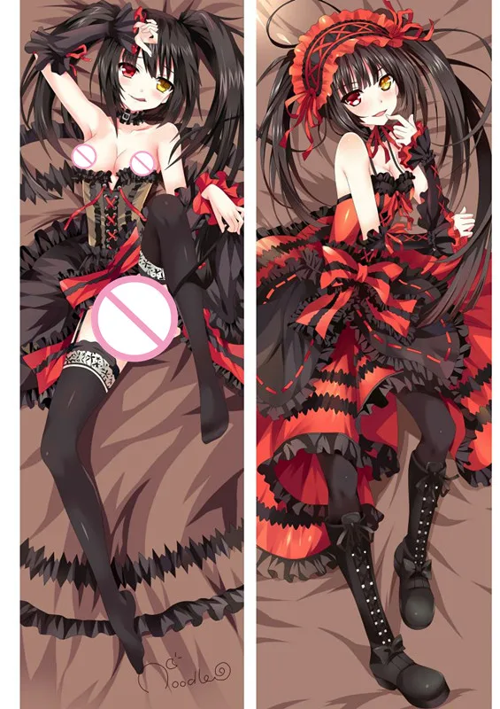 MMF march 2019 Date A Live аниме персонажи Kurumi Tokisaki & Котори ицука Yoshino Подушка Dakimakura Обложка