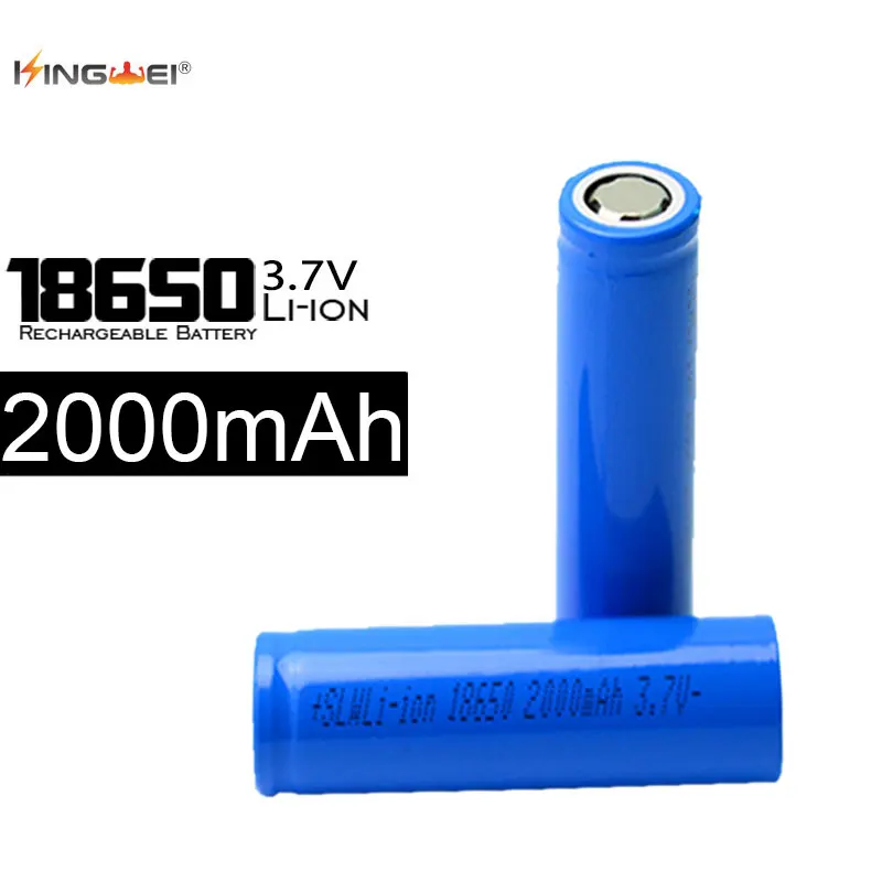 2015 новые 4 шт./лот 18650 батареи 2000mAh 3 7 v перезаряжаемые литий ионная батарея|li-ion