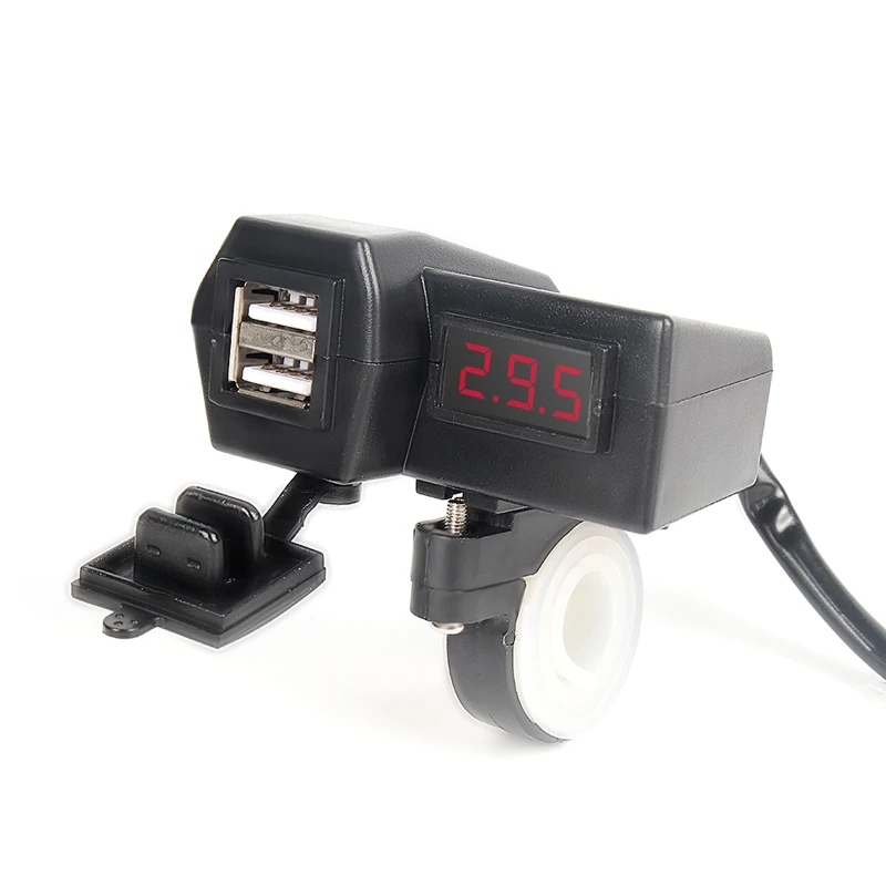 Мотоцикл ATV Скутер со светодиодным цифровым дисплеем вольтметр напряжение