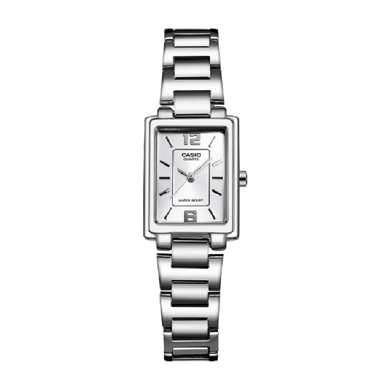 Casio Часы Для женщин Элитный бренд часы Кварцевые наручные часы модные Повседневное полный Сталь Часы Relogio feminino LTP-1238D-7A - Цвет: LTP-1238D-7A