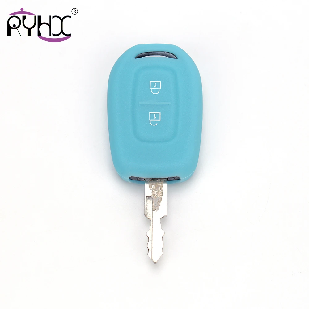 RYHX for Dacia Sandero Logan Duster 2017 2018 2019 2 Button Silicone Car Remote Key Fob Cover Accessories | Автомобили и