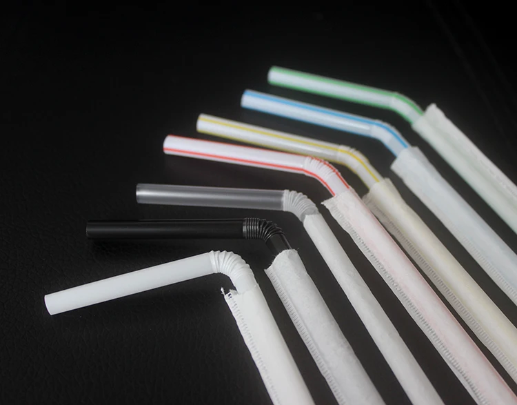 Красочное черное независимое оборудование пластиковое гибкое трубочка трубочки