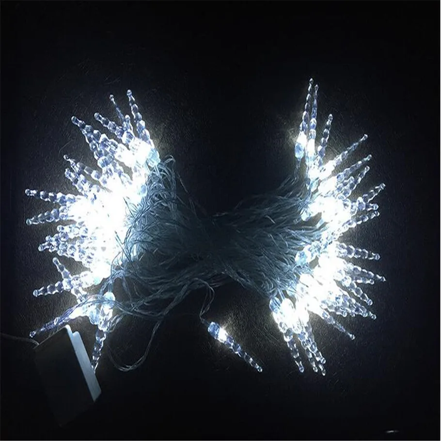 10 м 50 светодио дный LED Icicle String Light Новый год Рождество Xmas Свадебная вечеринка