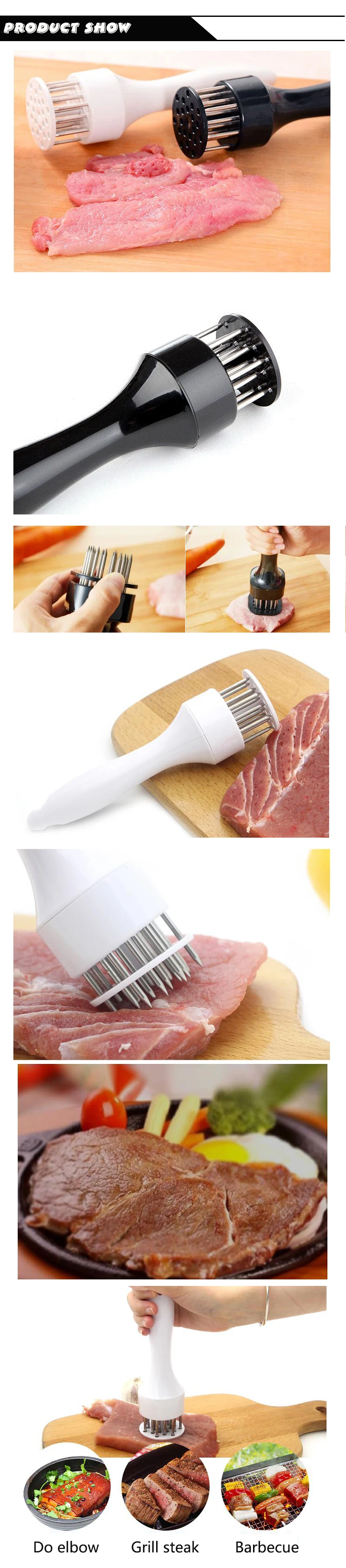Новые кухонные инструменты, профессиональные отбивной молоток для мяса, иглы из нержавеющей стали, кухонные инструменты, игла для мяса, стейк, кухонные инструменты