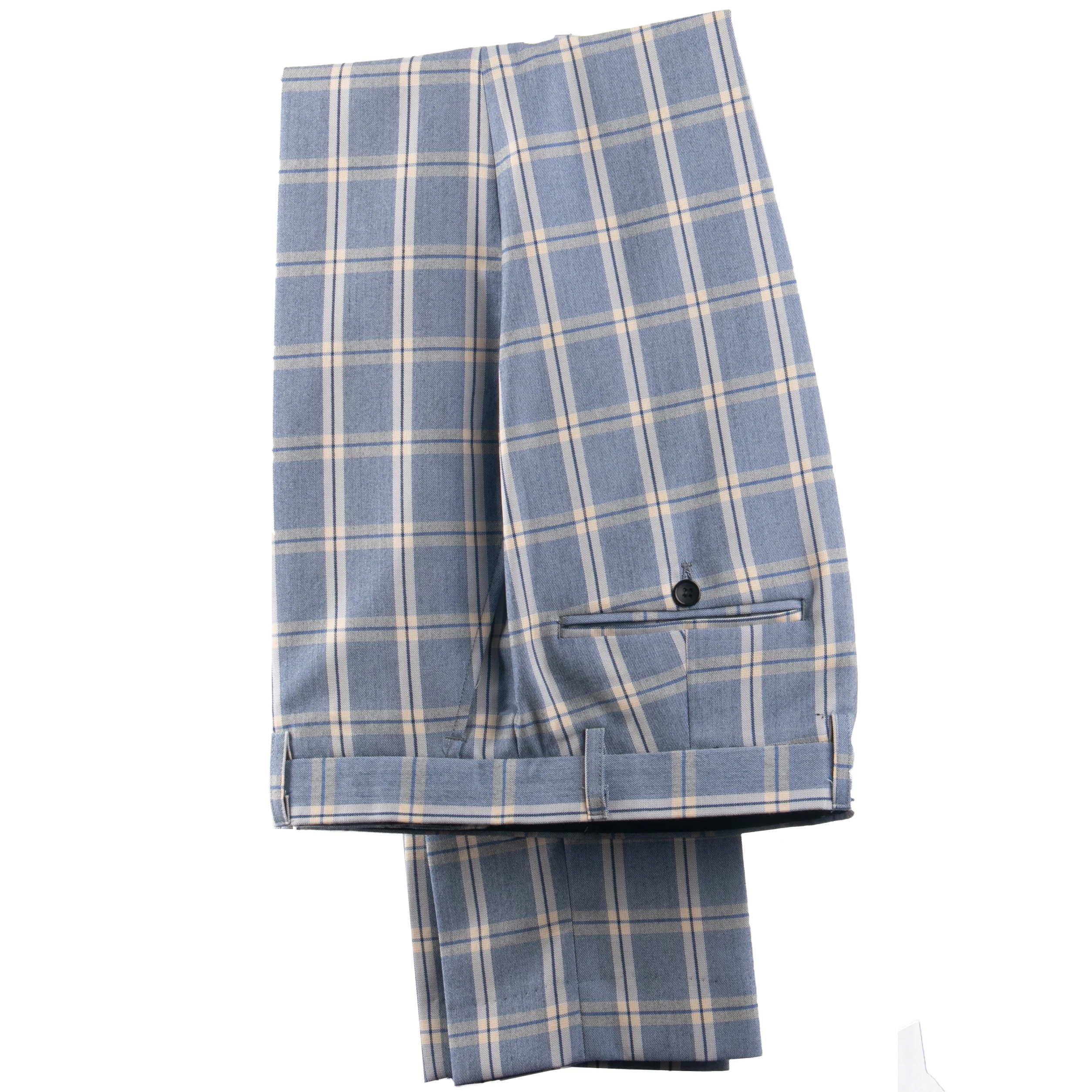 Light Blue Grey Plaid Men Suit Custom Made Slim Fit Two-piece Casual Suits For Patterned Costume Sur Mesure | Мужская одежда