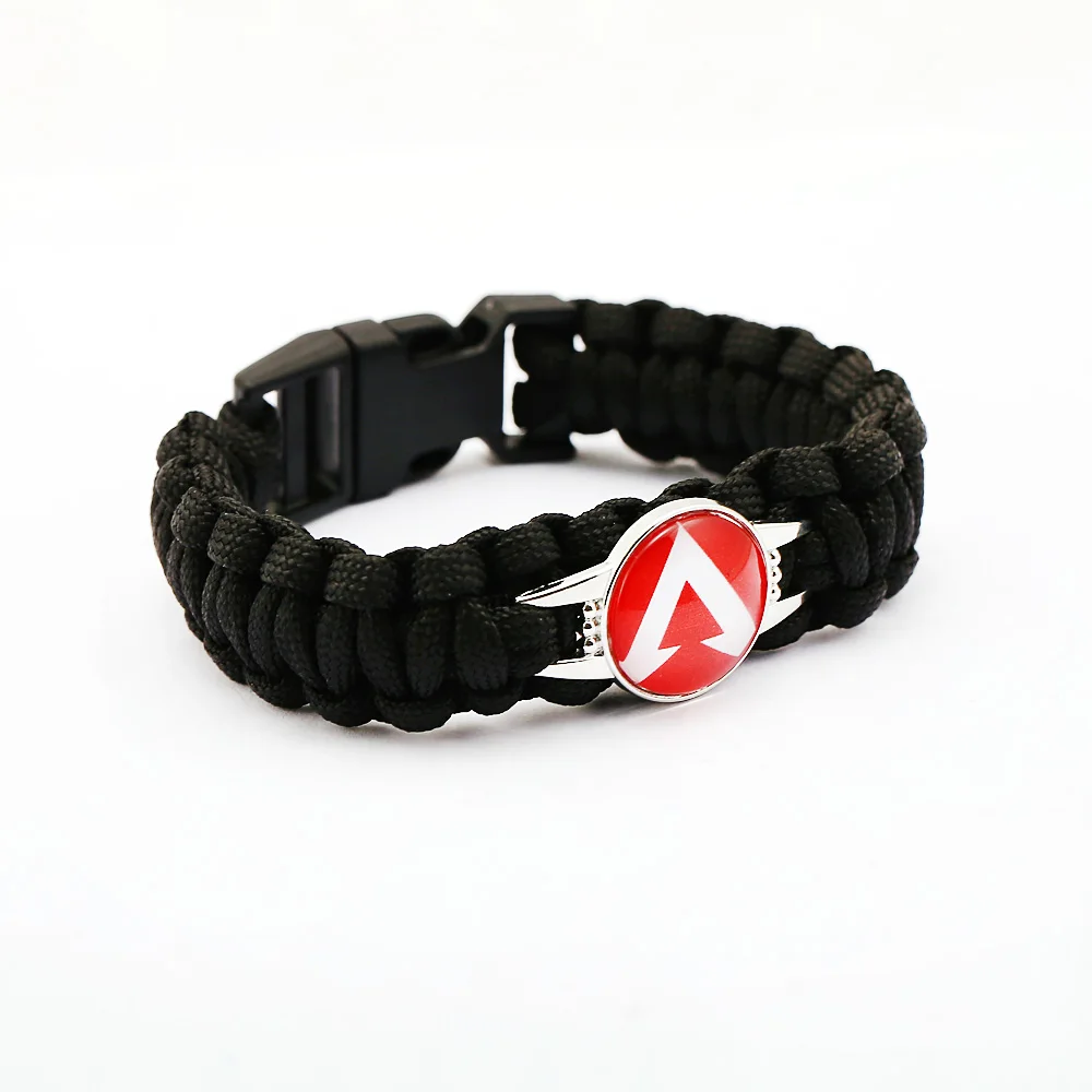 Игра Apex легенды браслет для мужские черные с веревкой на цепочке подвесками