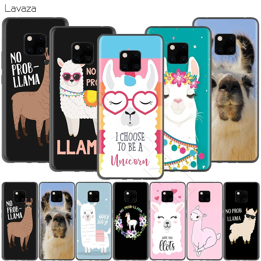 Lavaza No Prob лама Альпака чехол для Huawei Honor 10 9 8 8x 8c 7x 7c 7a Note Nova 3 3i Lite Y9 Y7 Y6|Бамперы| |