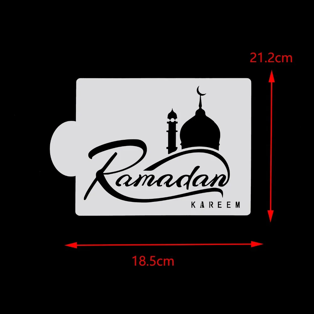 Мечеть дизайн кофе печенье Форма ИД Рамадан mubarak распылитель шаблон торт