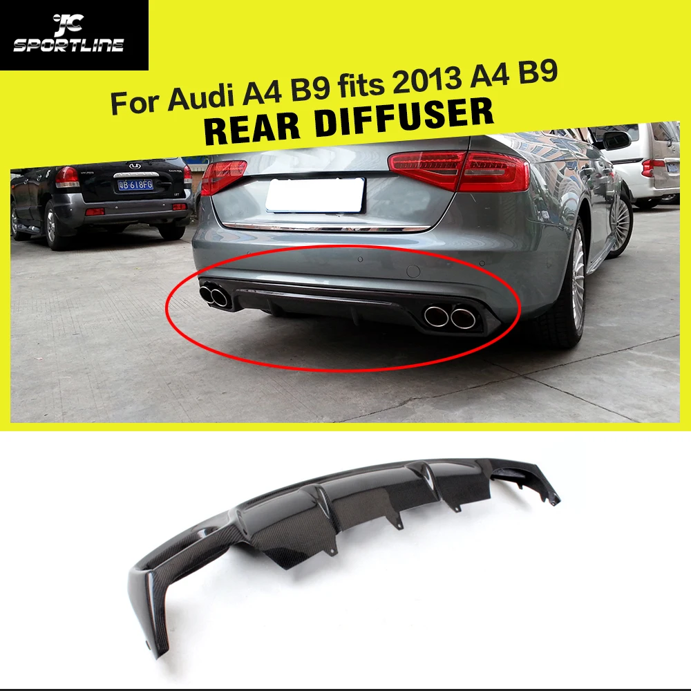 Углеродного волокна/FRP заднего бампера для Audi A4 B9 Стандартный седан 4 дверь 2013