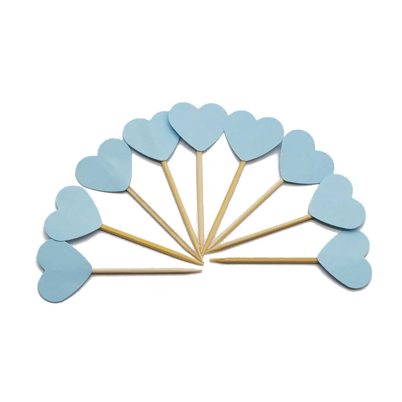 20 шт. милые капкейк сердечко топперы для дня рождения тортов Детские Декорации