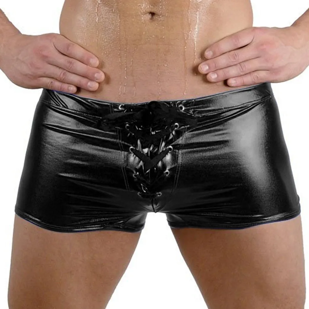 SAGACE Мужские Трусы стринги кожаное бикини сексуальное нижнее белье для плавания