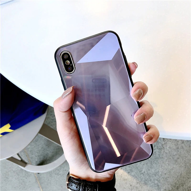 GlamPhoneCase Новый закаленный стеклянный Телефон чехол для iPhone 7 8 чехлов защитный 6 6s