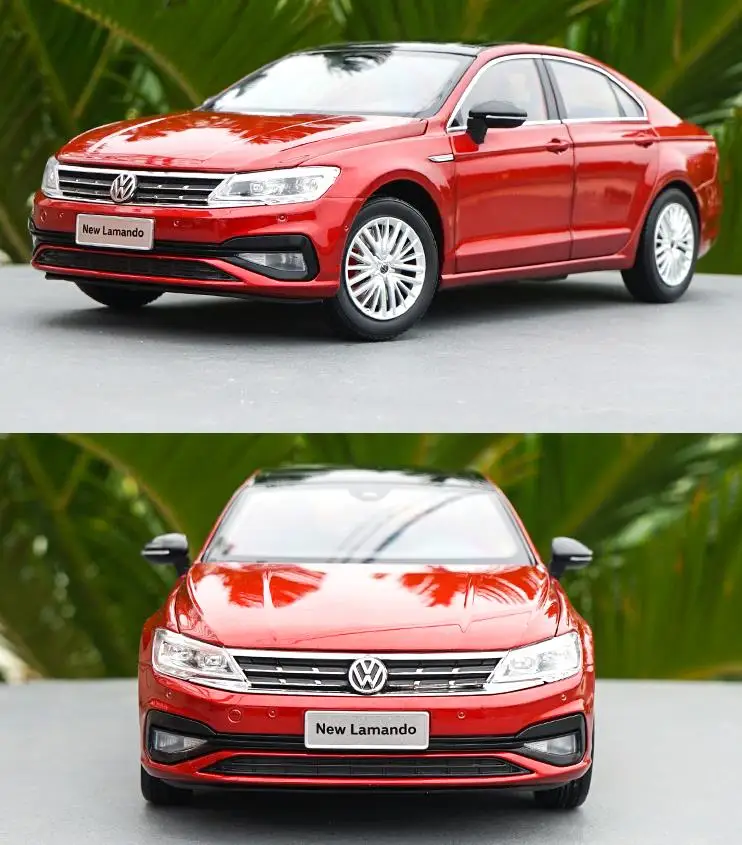 1:18 усовершенствованная Автомобильная игрушка из сплава Volkswagen New Lamando литая под