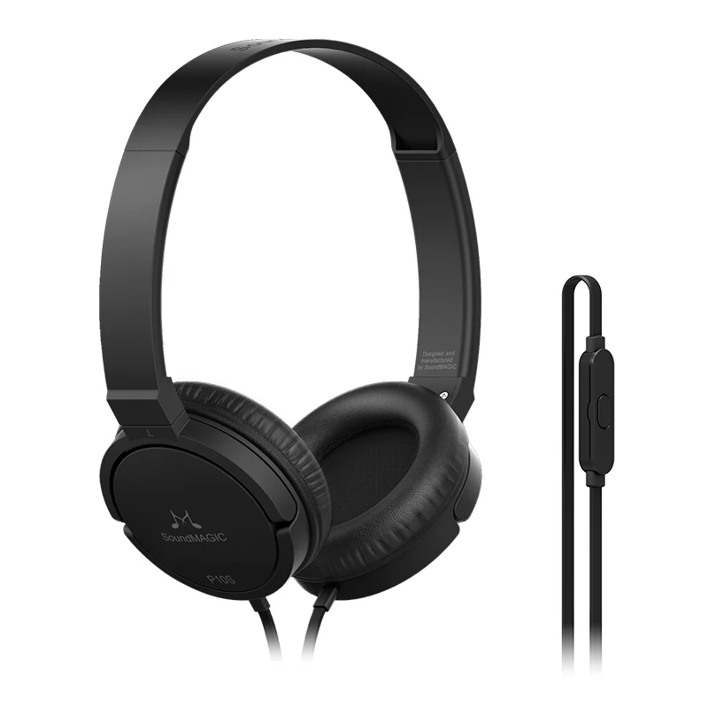 Новинка, наушники Soundmagic p10s, портативные, ремень, провод, гарнитура с микрофоном, складной дизайн, легко носить с собой