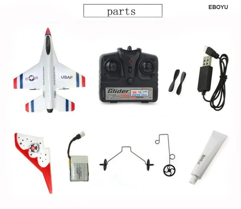 Flybear FX-823 2,4G 2CH RC самолет планер 290 мм размах крыльев EPP микро Крытый радиоуправляемый самолет вертолет RTF