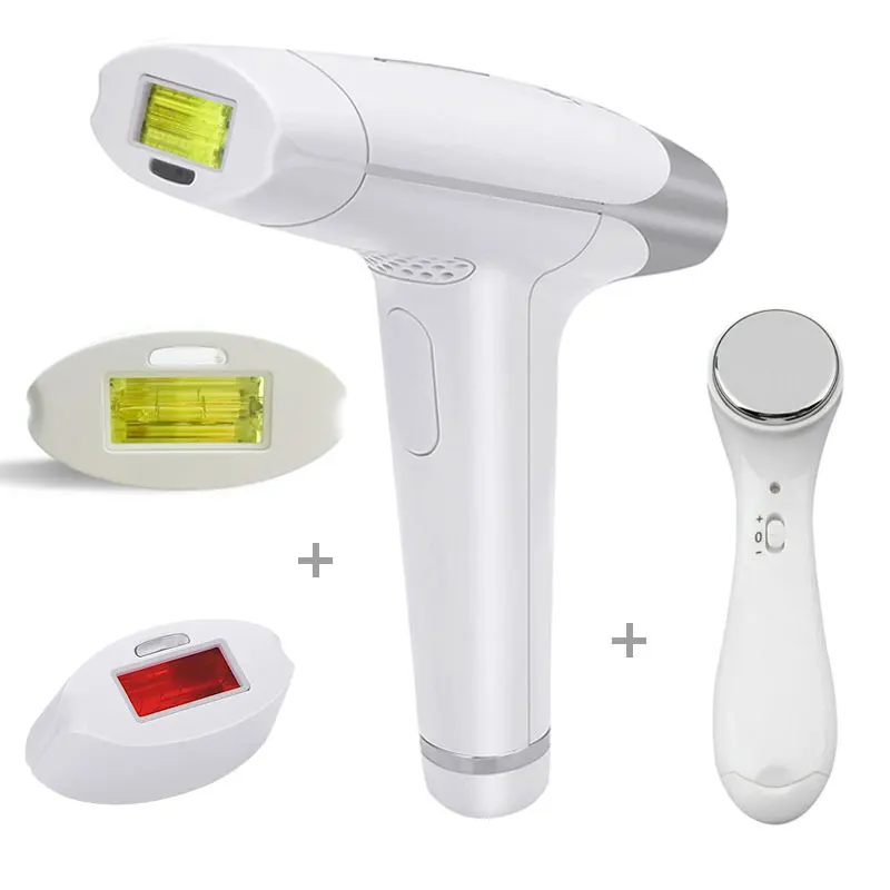 Massager Extra lamp Lescolton 2in1 IPL лазерная эпиляция машина лазерная эпиляция Эпилятор постоянный бикини триммер электрический depilador лазерный - Цвет: Massager Extra lamp
