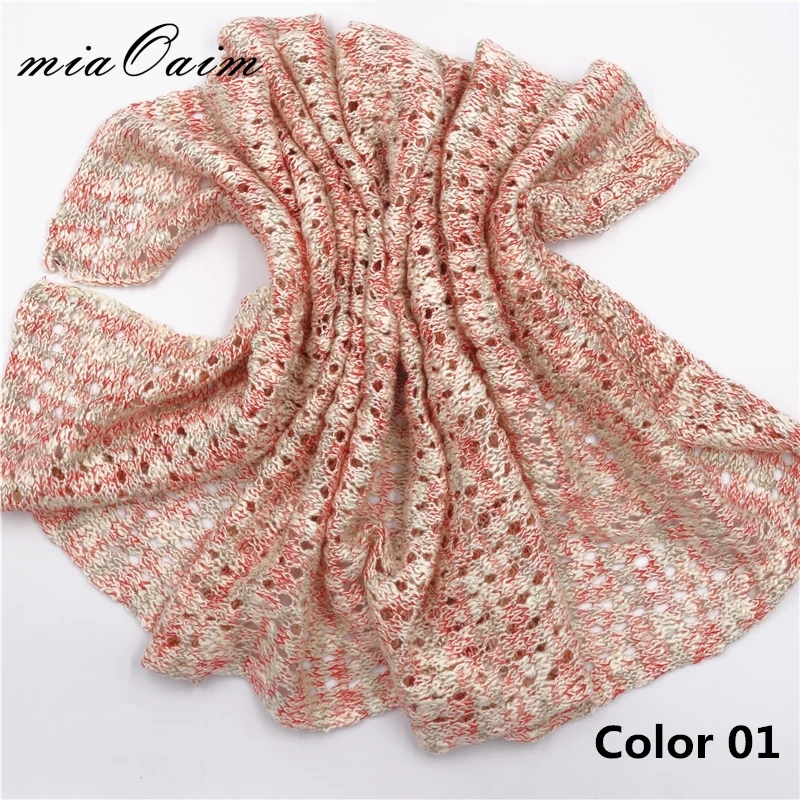 

5pcs/lot Slub Yarn Handcrochet Alike Knitted Stretchable Multi Color Pointelle New Born Wrap Baby Photography Blanket Newborn