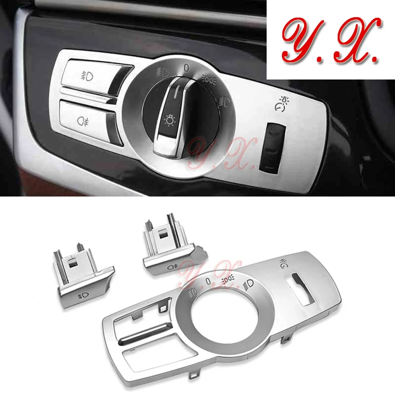 

Car Headlight Switch Buttons For BMW F25 X3 X4 F26 5/7 series F10 interior moulding Decorative Frame Covers Trim Accessories