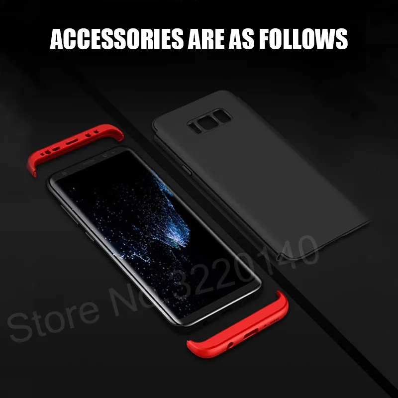 360 Full Body Hard Back Protection Cover cases For Samsung Galaxy S8 Plus S6 S7 Edge Case Luxury Scrub Note 8 |