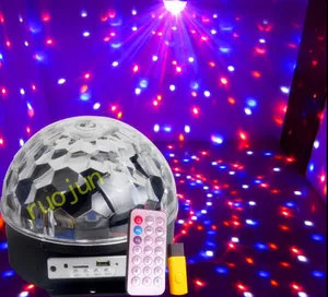 9x3W 27W LED MP3 DJ клуб паб дискотевечерние вечеринка музыка хрустальный волшебный шар сценический эффект светильник с управлением dmx бесплатная доставка