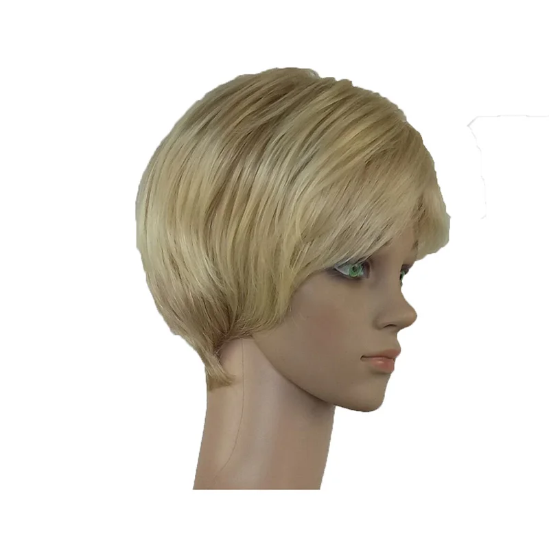 HAIRJOY Короткий прямой парик термостойкие синтетические волосы для женщин натуральный черный парики 3 цвета доступны