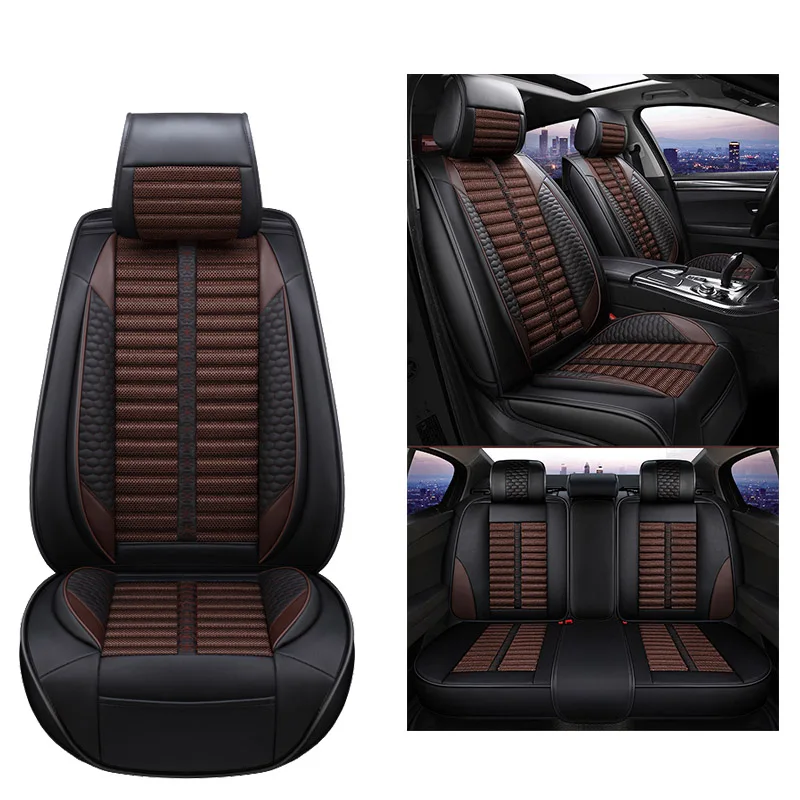 brown Чехол для автокресла KADULEE для toyota prius 20 30 rav 4 rav4 camry 40 50 corolla verso из 2010 2009 2008 Чехлы для автосидений - Название цвета: brown