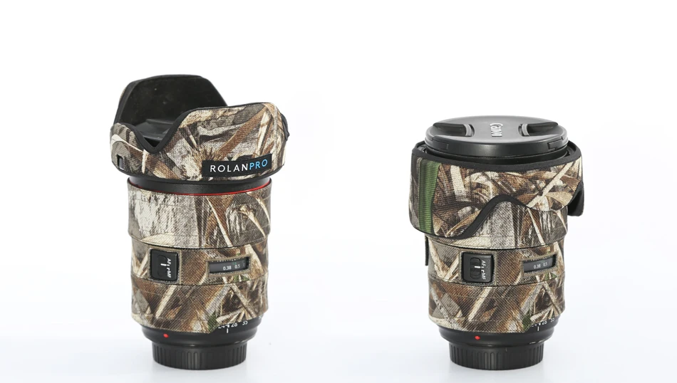 Камуфляжный чехол ROLANPRO для объектива Canon EF 24-70 мм F/2 8 L USM защита от дождя защитный