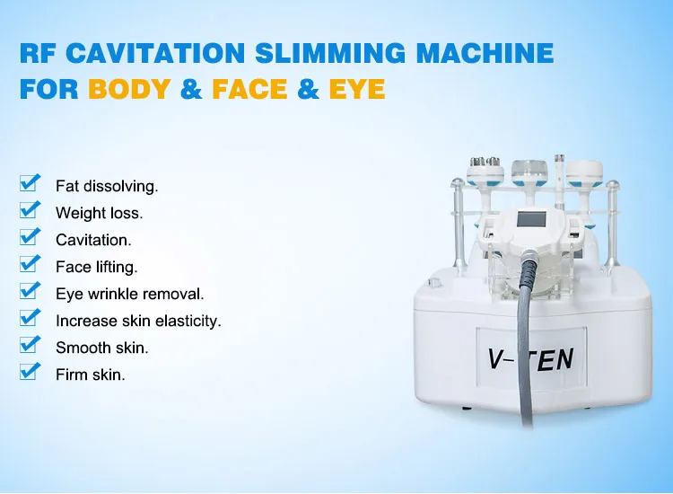 Мощная форма III Velashape+ rf вакуум+ 40 кГц ультразвуковая кавитация+ BIO V9