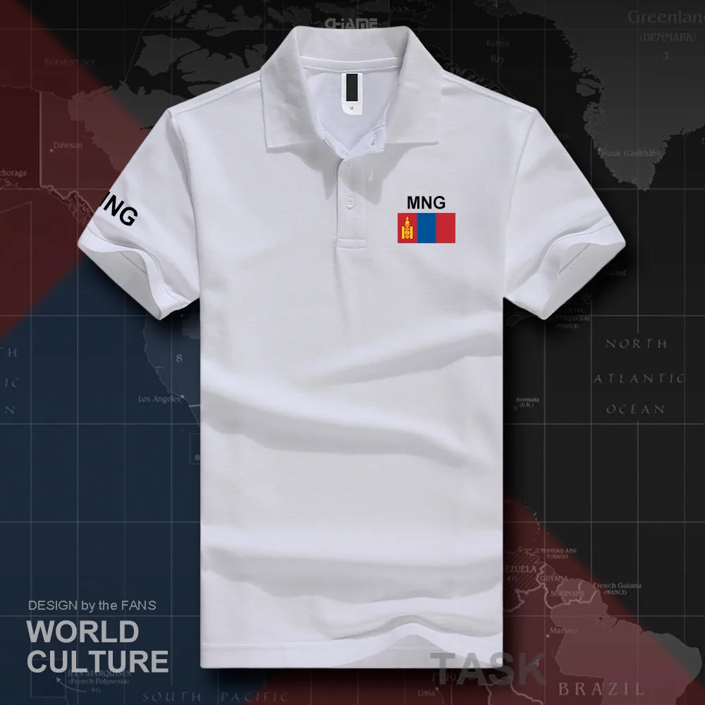 Mongolia polo shirts men short sleeve white brands printed for country 2017 cotton nation team flag new MNG Mongol Mongolian | Мужская