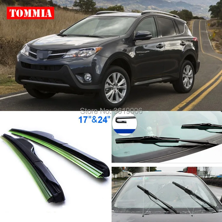 Передние мягкие резиновые щетки стеклоочистителя ветрового стекла для Toyota RAV4