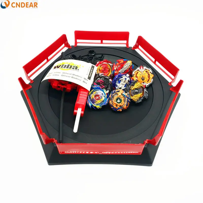 Beyblade Burst игрушки с пусковым устройством стартер и арена игрушка Металл Fusion Бог спиннинг Топ bayblade Blade лезвия игрушки - Цвет: 8pcsArena004