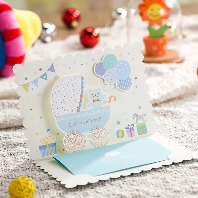 Персонализированные Baby Shower День рождения малыша партии пригласительный билет