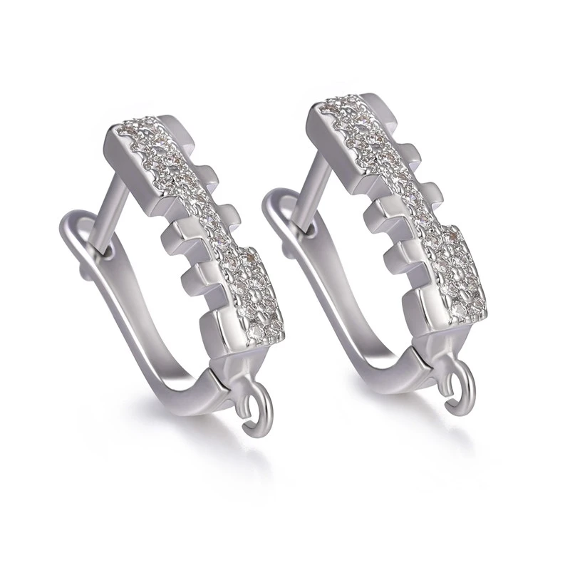 White Gold Juya, новинка, швензы, сделай сам, серьги, фурнитура, золото/серебро, креативный, базовый, застежка, серьги, крючок, аксессуары для изготовления сережек ручной работы - Цвет: White Gold