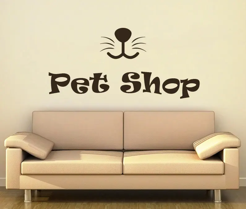 YOYOYU Настенная Наклейка Petshop настенные Стикеры с животными водонепроницаемые