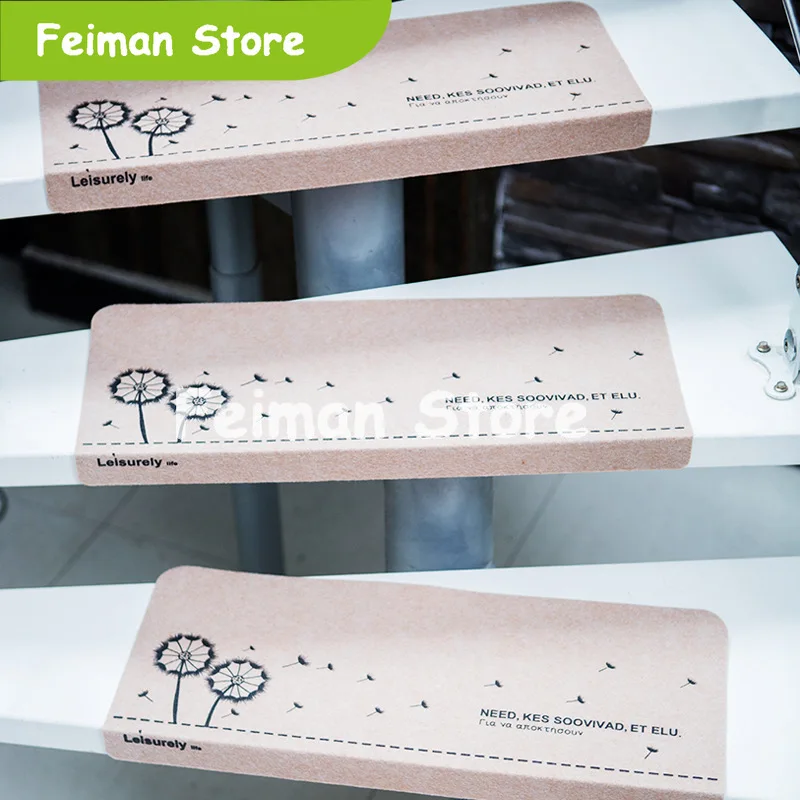 5 шт. сплошной цвет светящиеся зебры узор лестницы ковер сопротивление