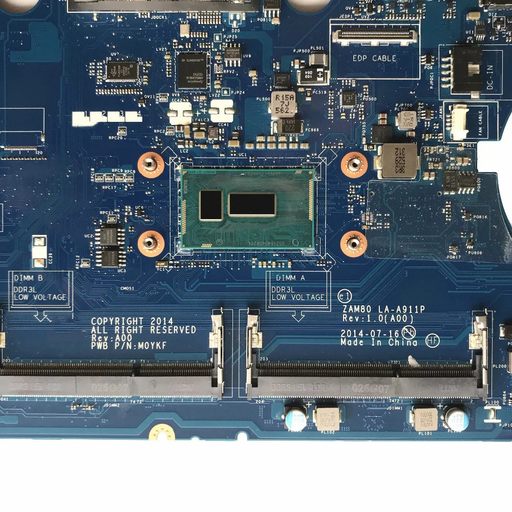 SZWXZY отлично подходит для DELL Latitude E5550 материнская плата портативного компьютера с