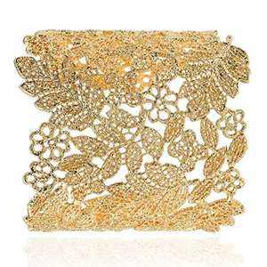 Gold B0219Z SHEEGIOR, золотые маленькие колокольчики, открытые браслеты, браслеты для женщин, индийские этнические драгоценности, полые, большая манжета, браслет на руку, браслет, аксессуары - Окраска металла: Gold B0219Z