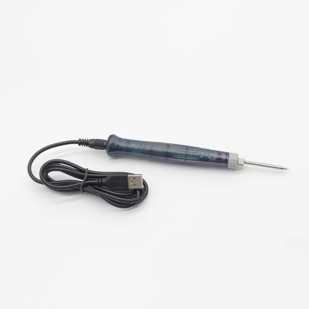 Мини Портативный USB 5 в 8 Вт Электрический паяльник Pen/Tip сенсорный переключатель