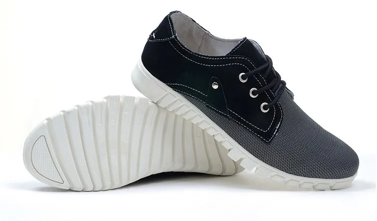 Мужчины в воздухопроницаемый обувь кружево вверх сетчатая ткань бег обувной