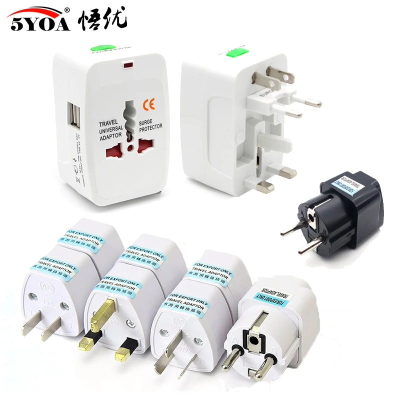 Универсальное настенное зарядное устройство 2 порта USB для зарядки|us adaptor|worldwide