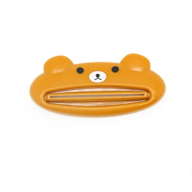 Bear Уютный Мультфильм животных в форме зубной пасты соковыжималка Диспенсер руководство легко экструдировать зубная паста клип Крем тюбик соковыжималка - Цвет: Bear