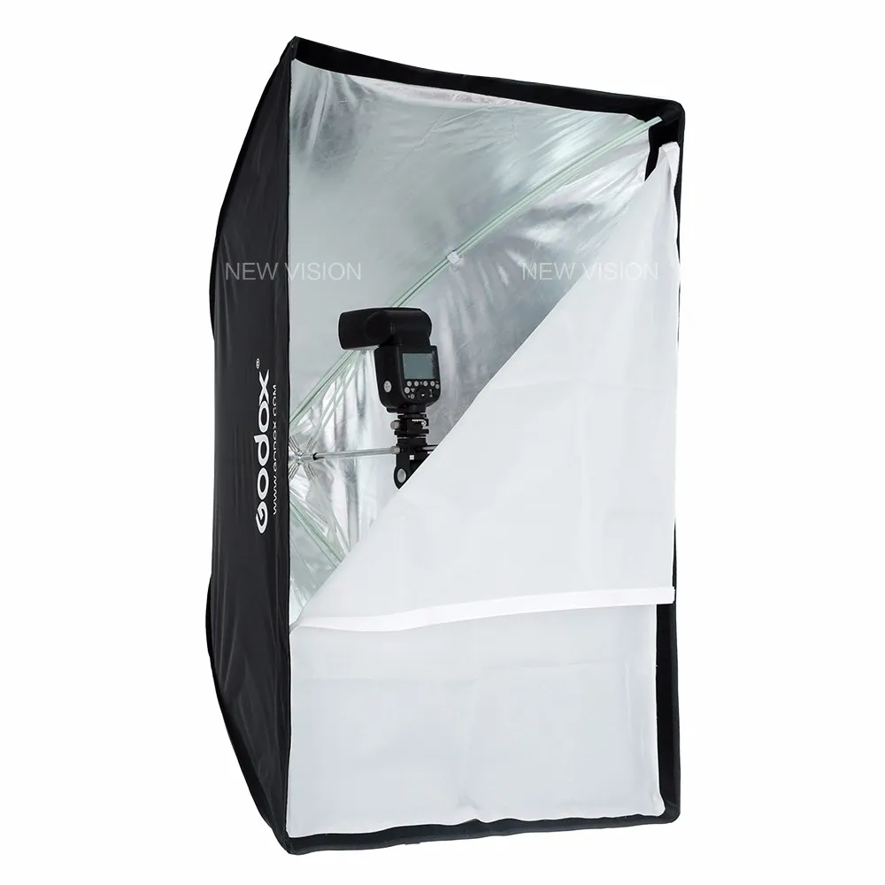 Godox портативный 60x90 см 2"* 35" зонт софтбокс для фотостудии отражатель для вспышки Speedlight(только софтбокс